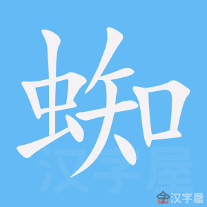 蜘笔顺动画演示